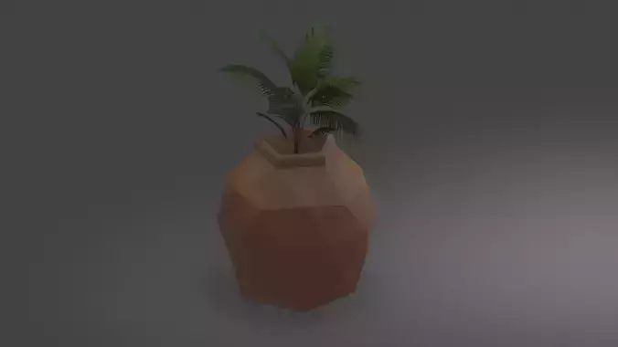 Plant pot Low-poly