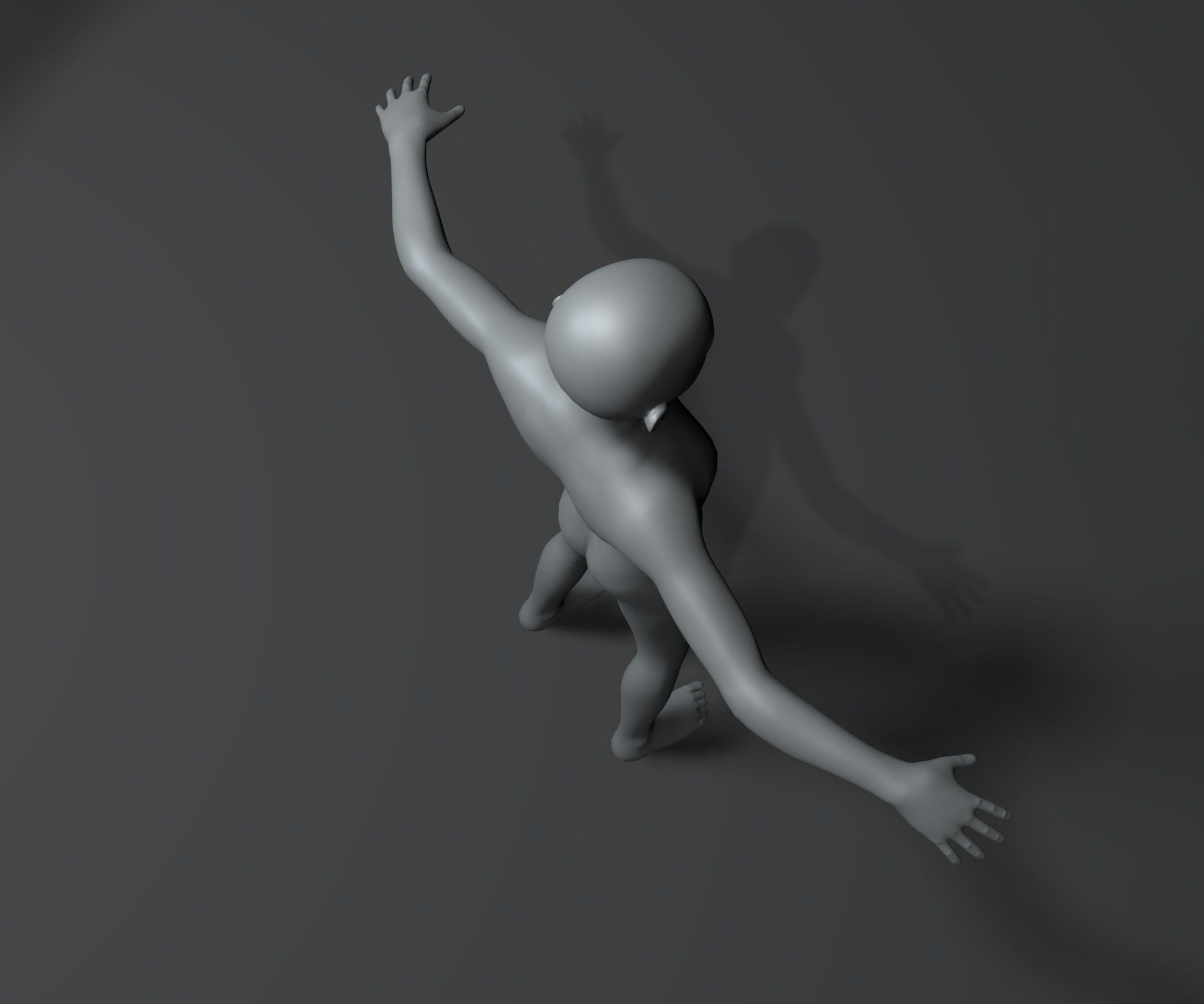 Boy Kid Body Base Mesh Animated and Rigged 3D Model 20k Polygons Low-poly 3D model_19