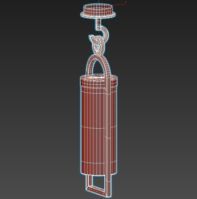 Mantra-Maya-6554 outdoor light fixture with clear glass shade 3D model_3