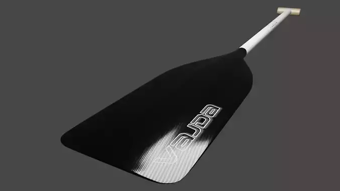 Canoe paddle  Low-poly 3D model