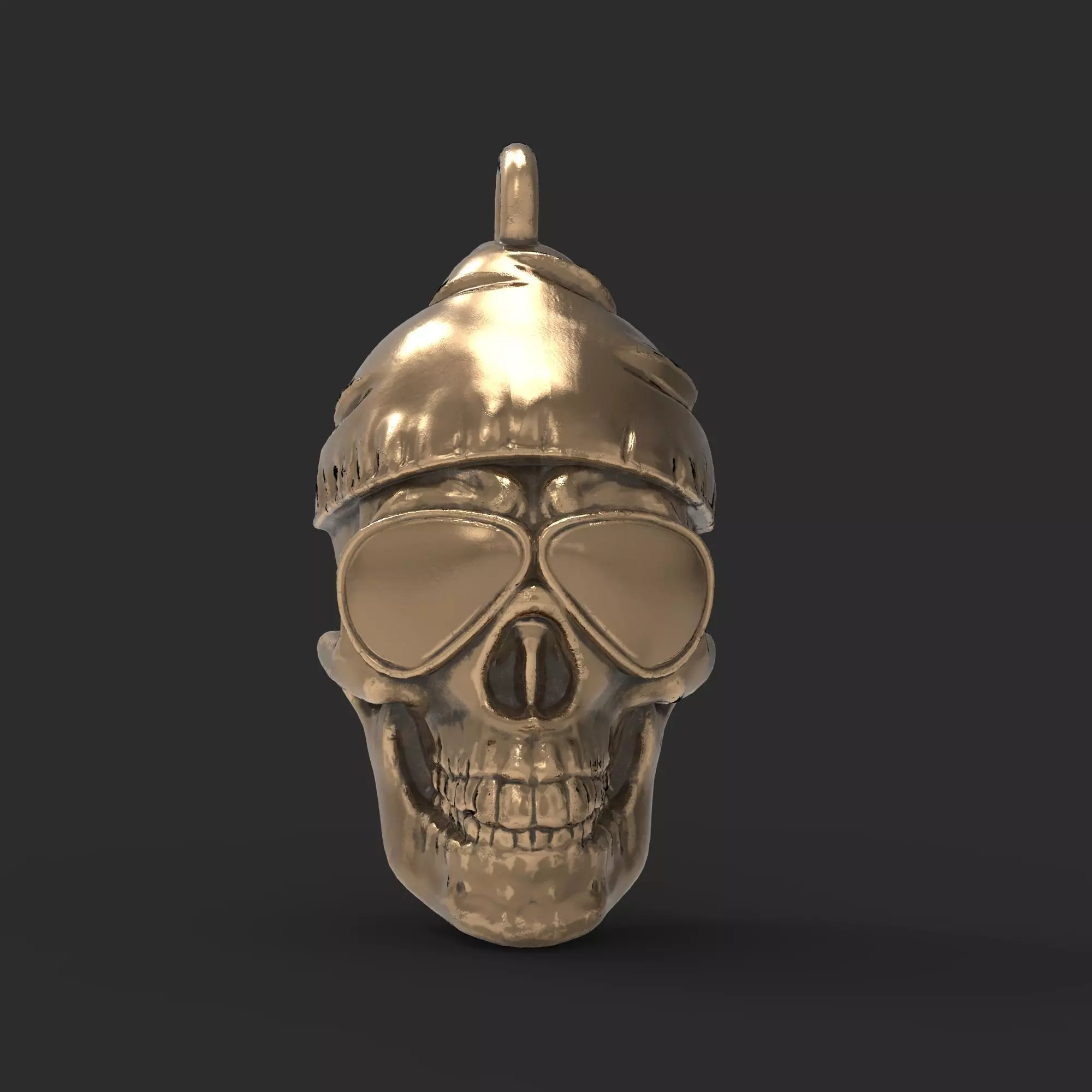 Skull pendant 3D print model