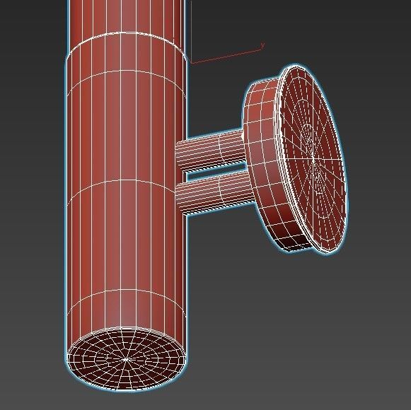 Feron-DH021B-11807Y light chrome wall sconce 3D model_4