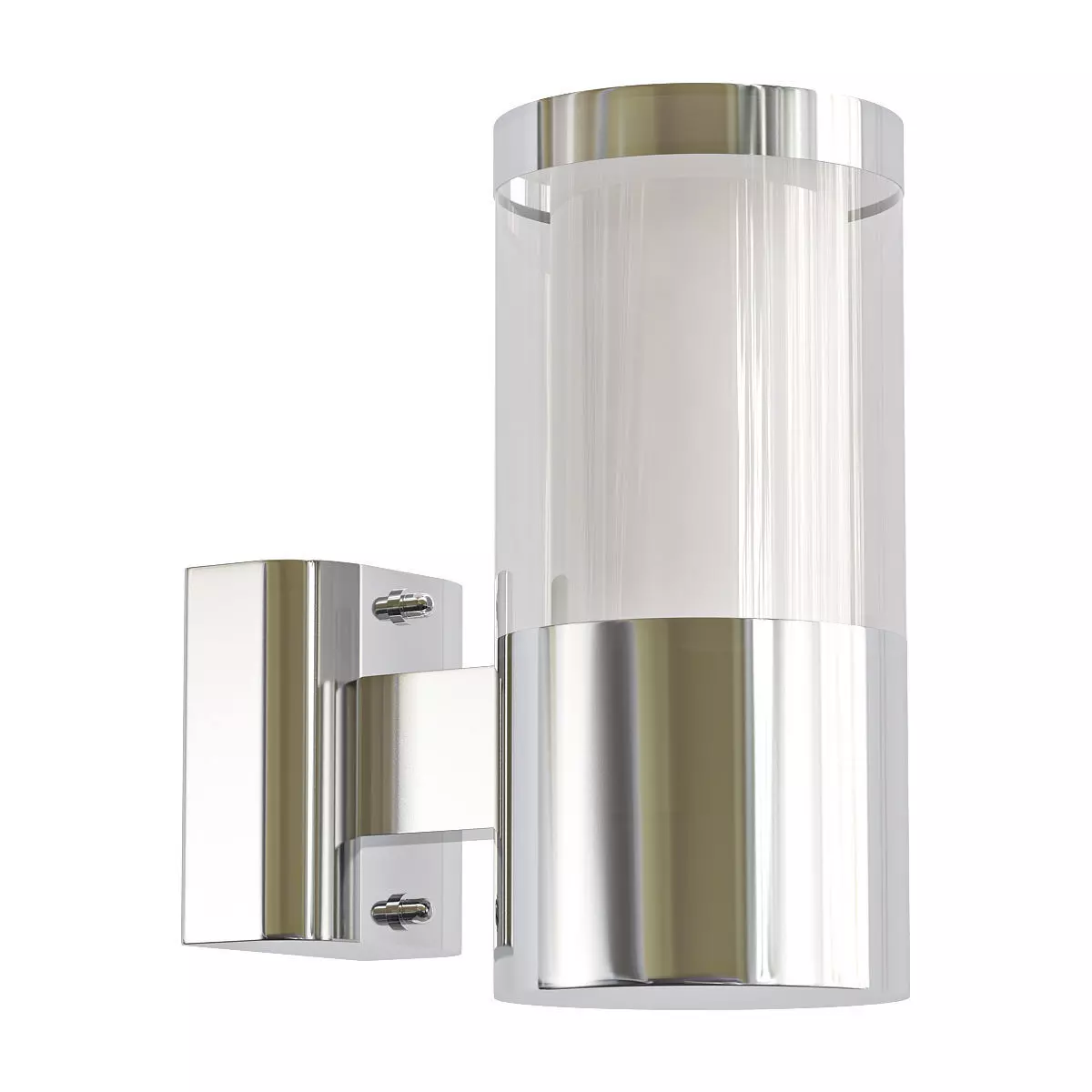 Eglo-Basalgo-1-94277 outdoor wall light - polished chrome 3D model_0