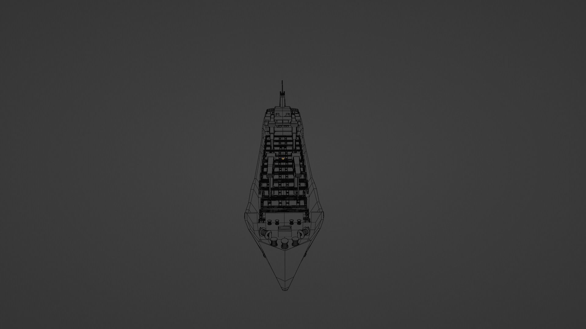 Simplistic Cargo Ship  3D model_12
