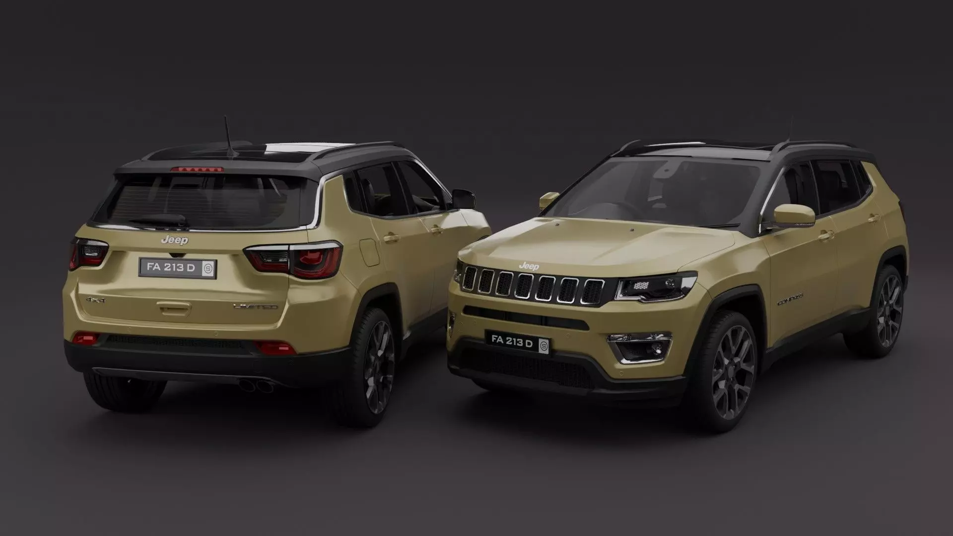 Jeep Compass Free 3D model_0