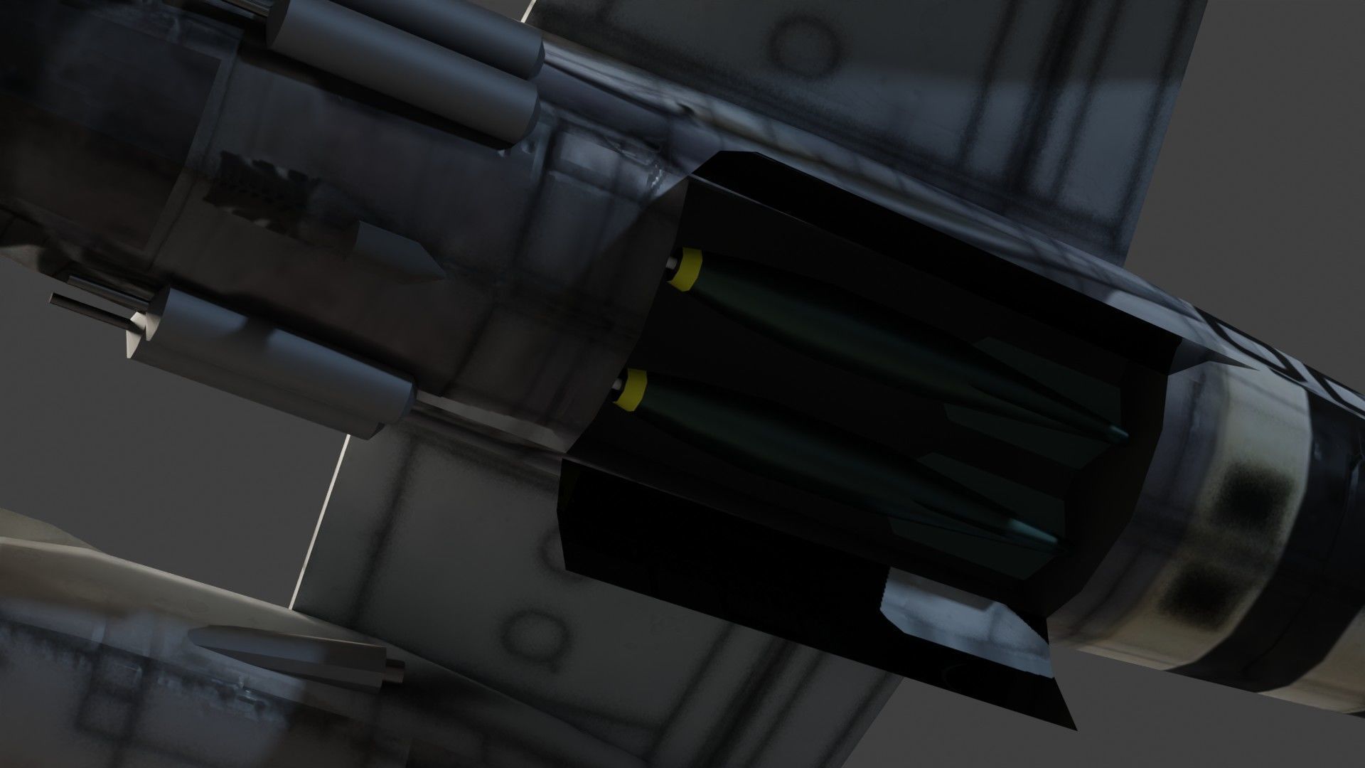 Martin B-26 Marauder WW2 bomber Low-poly 3D model_16