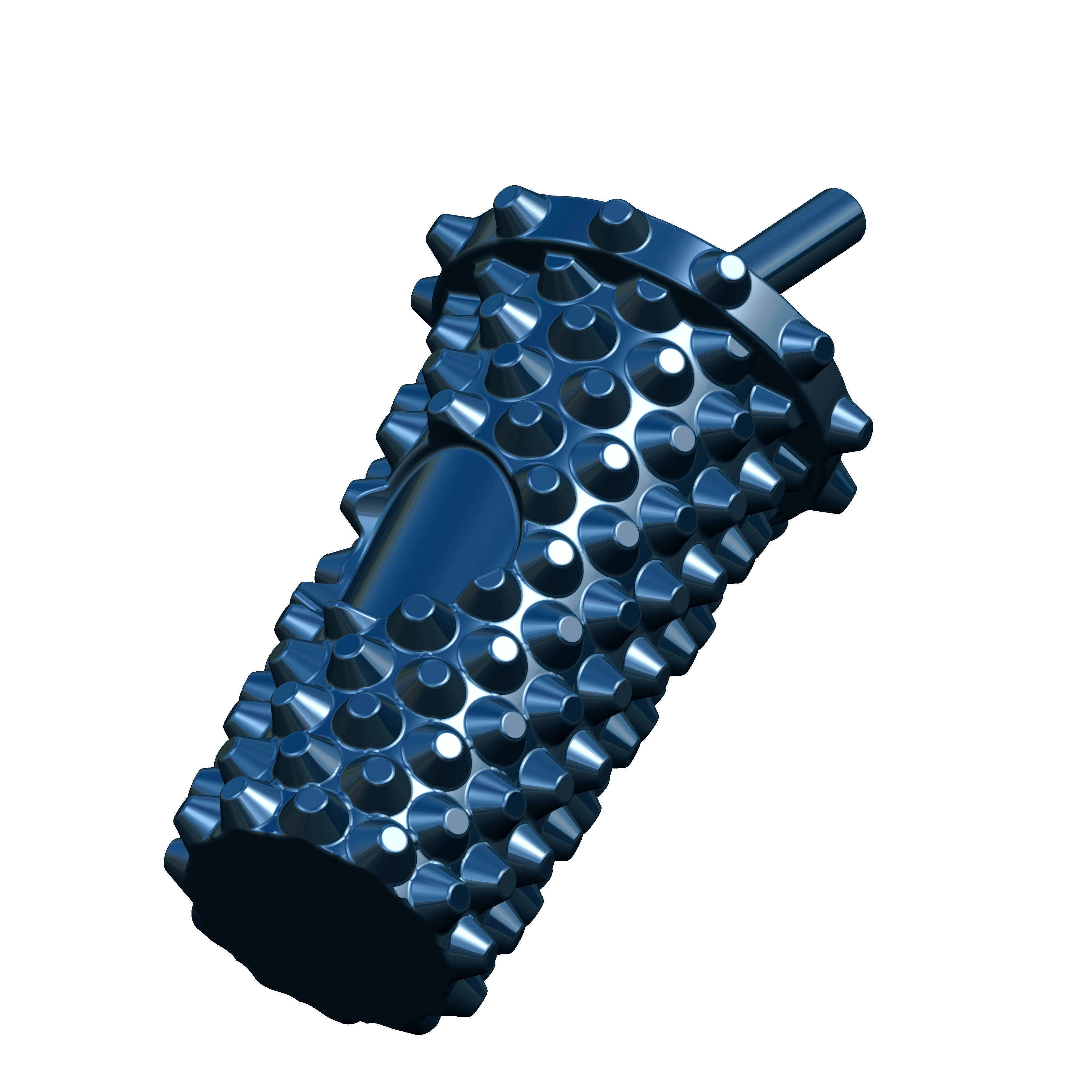 Studded tumbler keychain STL file for 3D Printing 3D print model_6