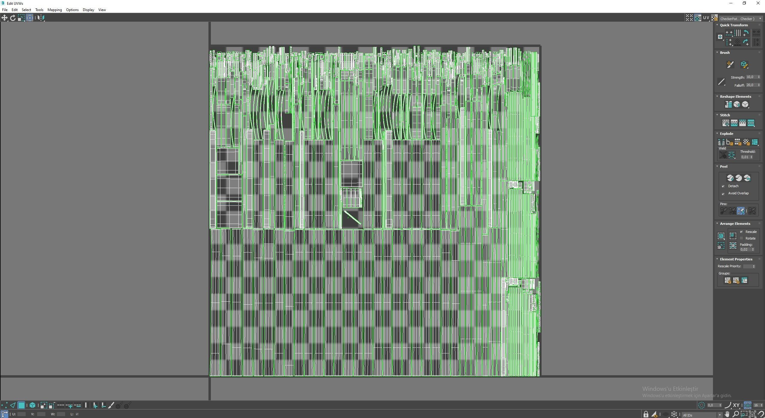 Medieval Triple Gallows Low-poly 3D model_10