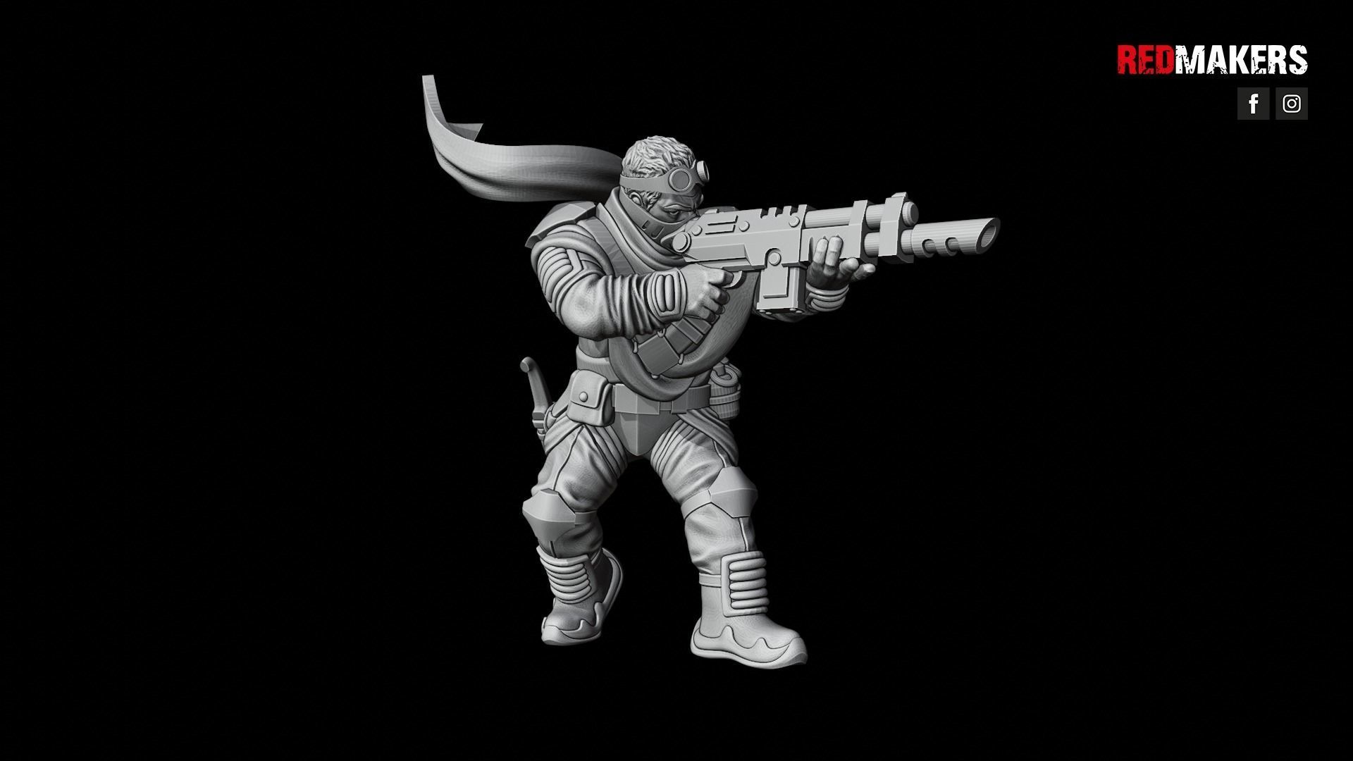 Desert Raiders - Squad of the Imperial Force 3D print model_43