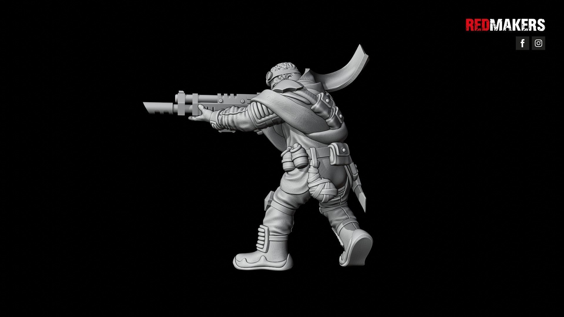Desert Raiders - Squad of the Imperial Force 3D print model_44