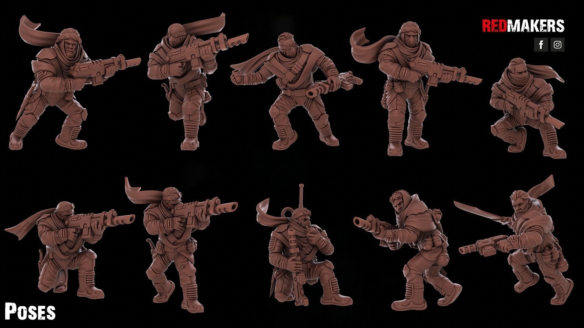 Desert Raiders - Squad of the Imperial Force 3D print model_2