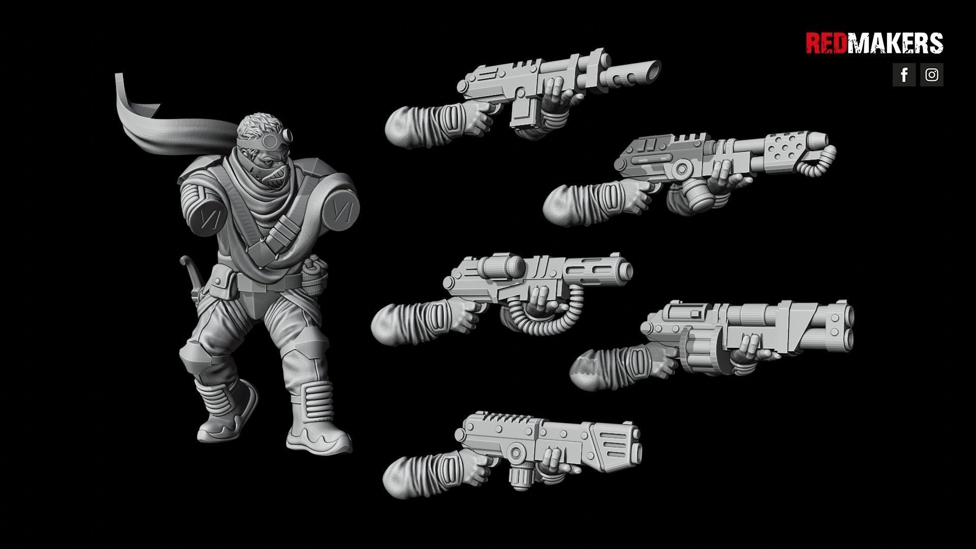 Desert Raiders - Squad of the Imperial Force 3D print model_45