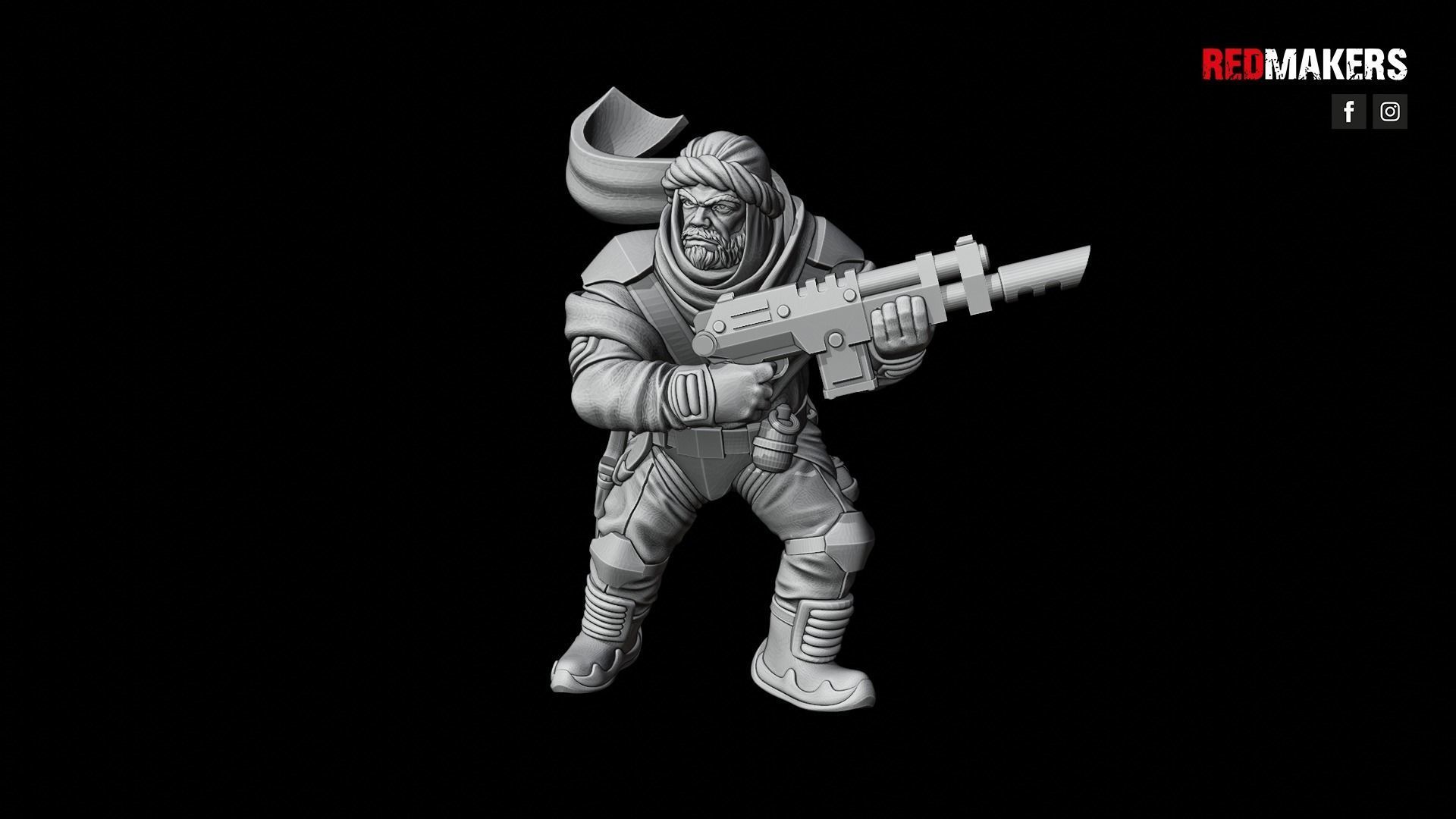 Desert Raiders - Squad of the Imperial Force 3D print model_28