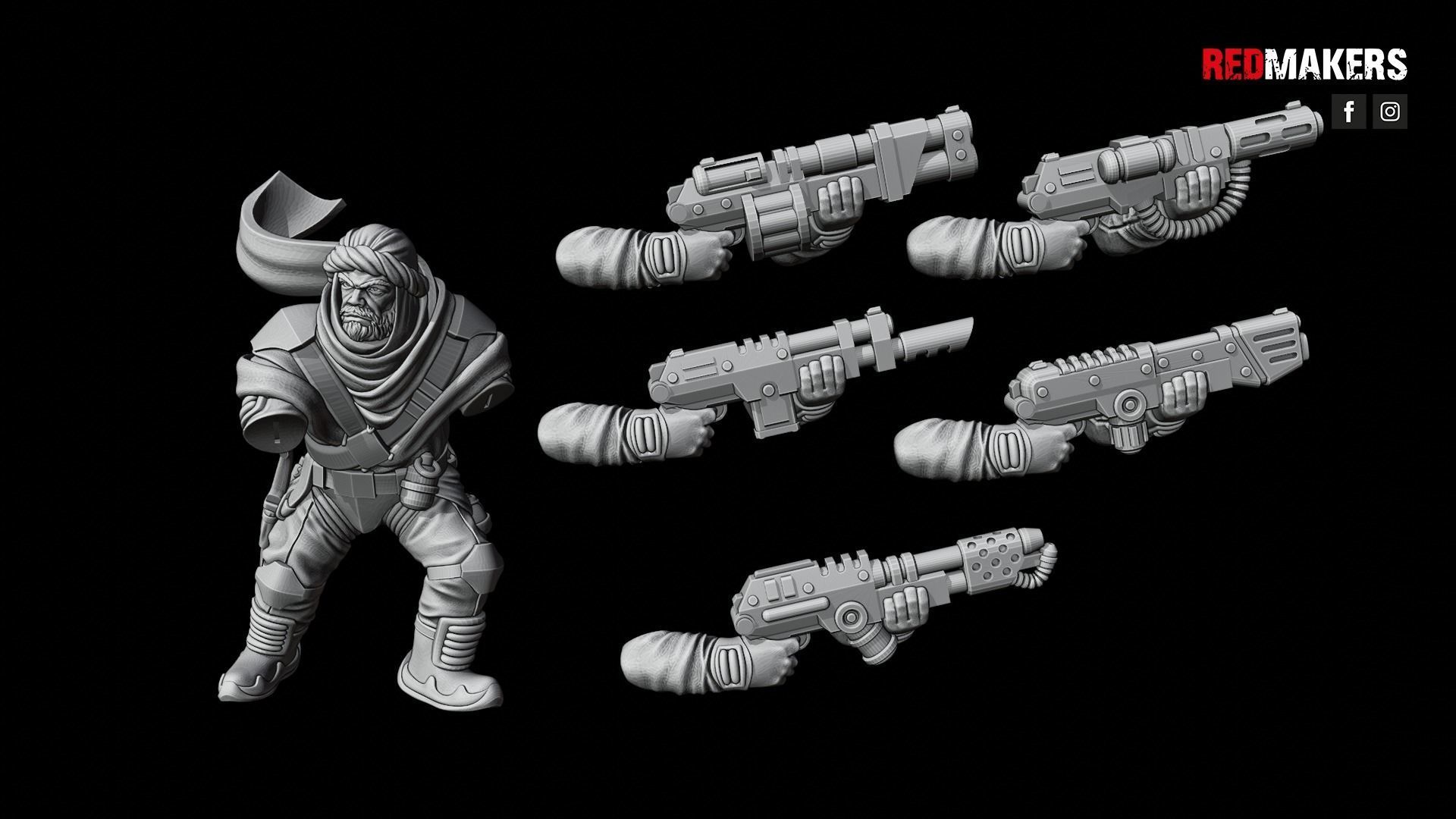 Desert Raiders - Squad of the Imperial Force 3D print model_30