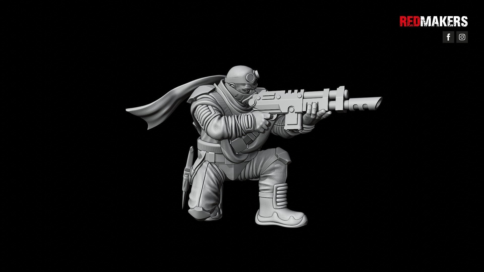 Desert Raiders - Squad of the Imperial Force 3D print model_52