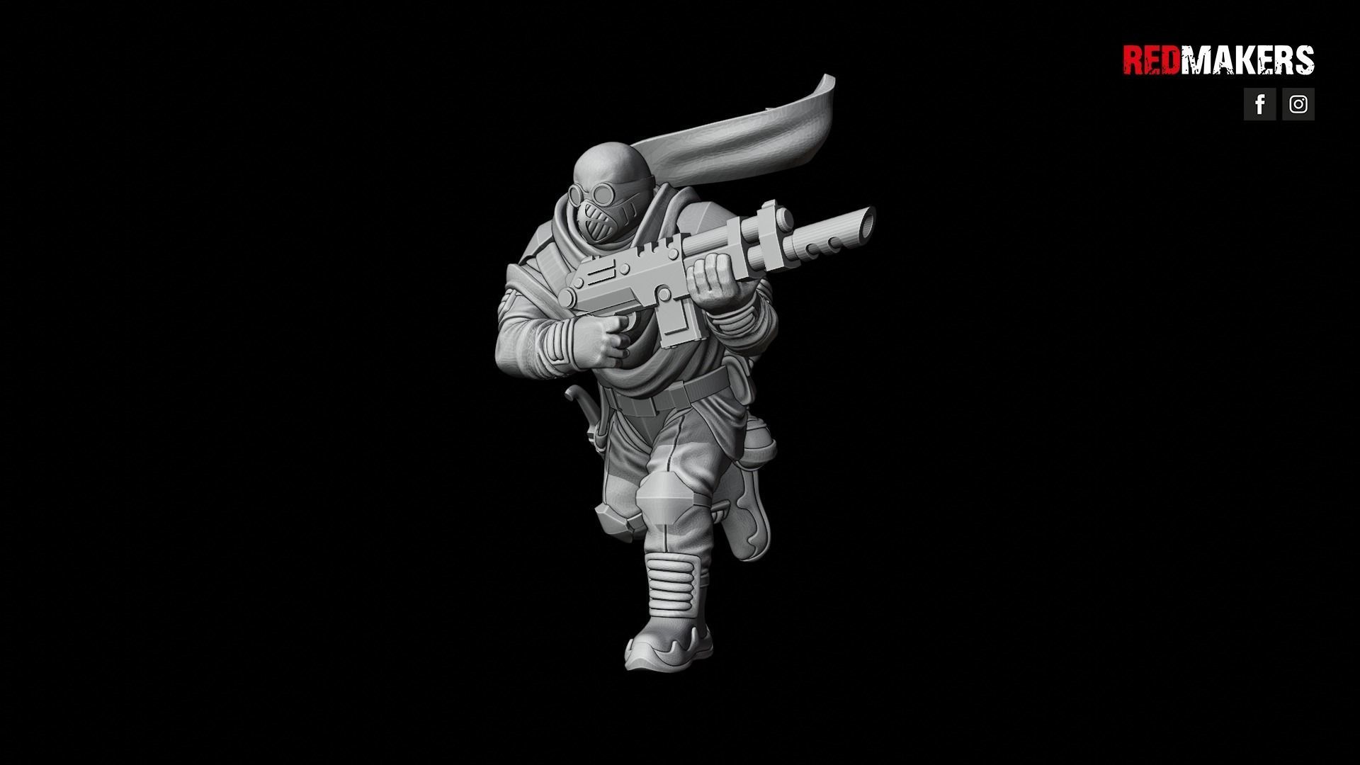 Desert Raiders - Squad of the Imperial Force 3D print model_34
