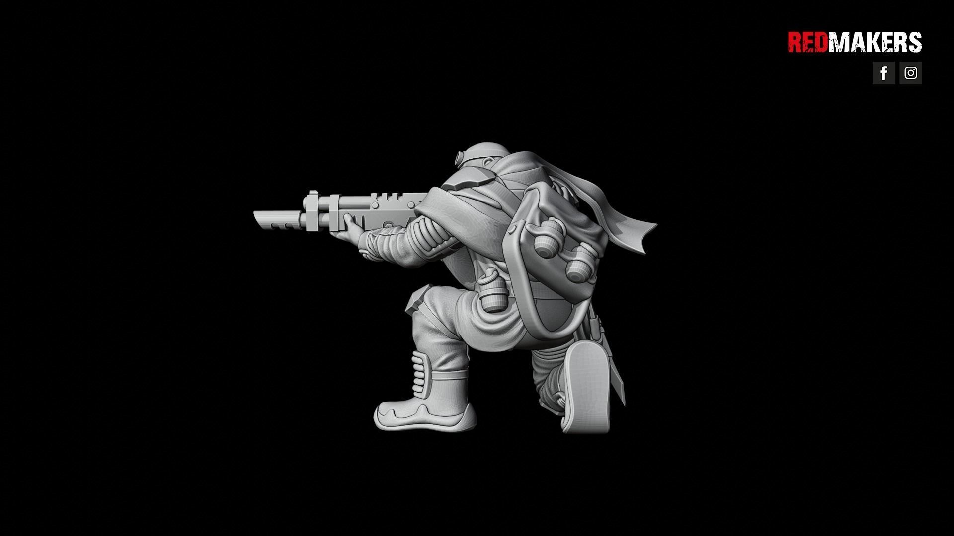 Desert Raiders - Squad of the Imperial Force 3D print model_53