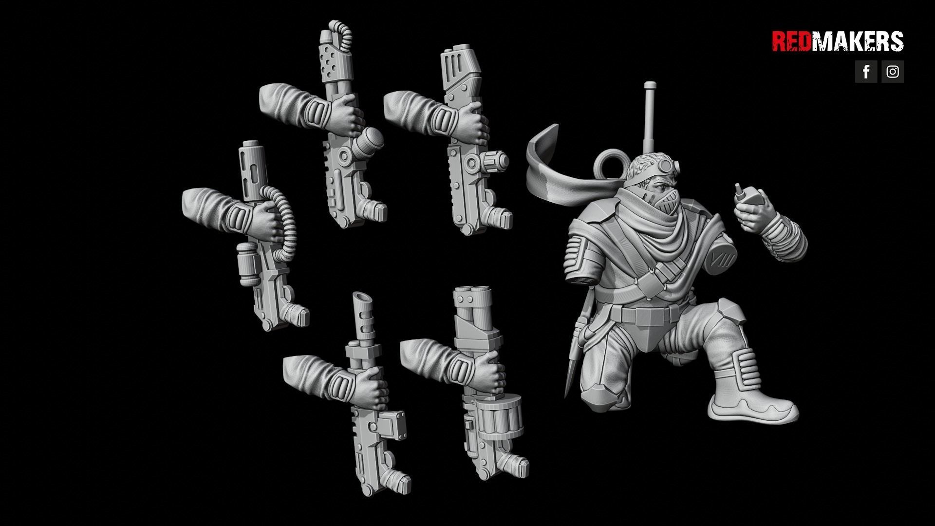 Desert Raiders - Squad of the Imperial Force 3D print model_51