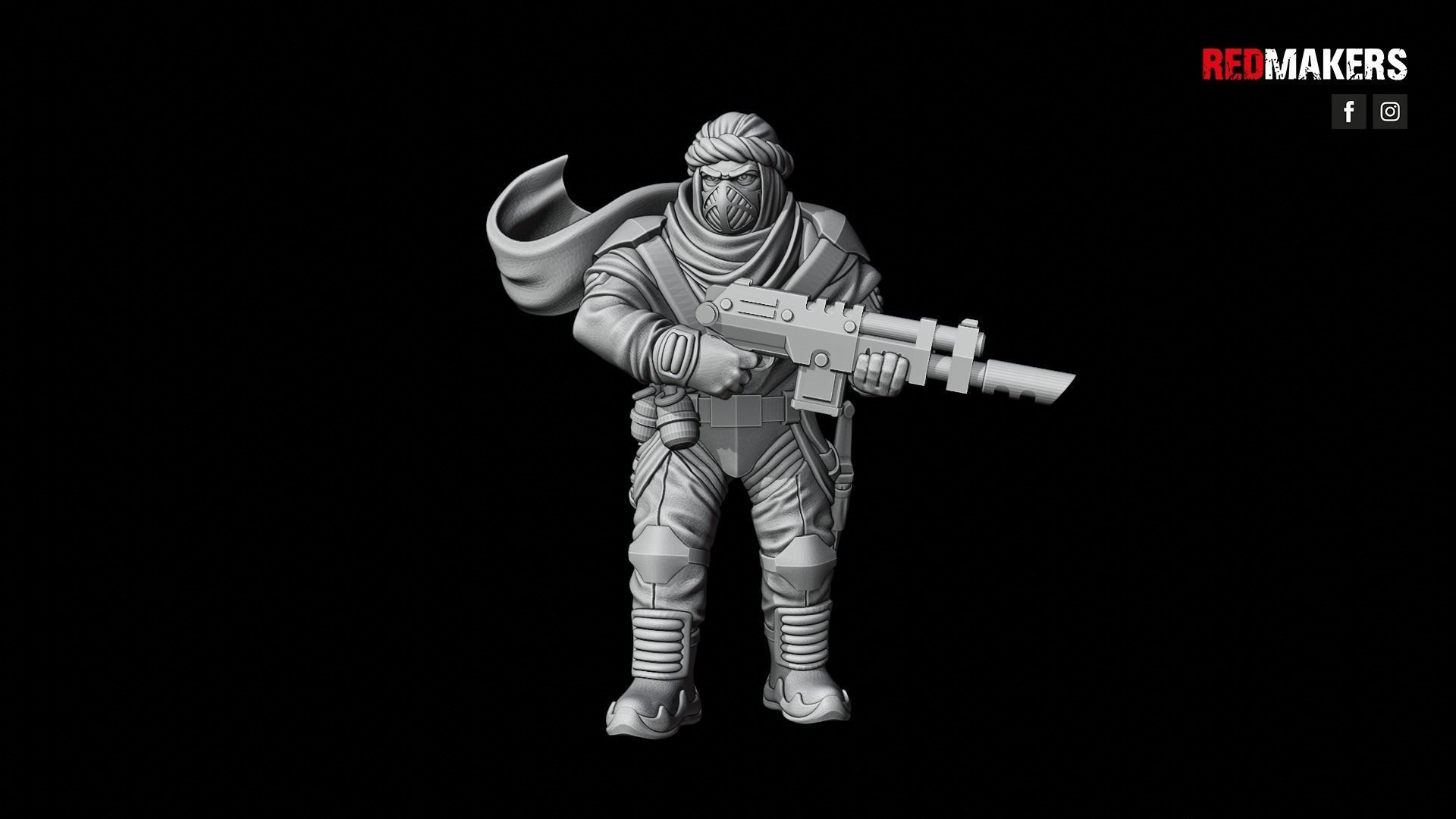 Desert Raiders - Squad of the Imperial Force 3D print model_40
