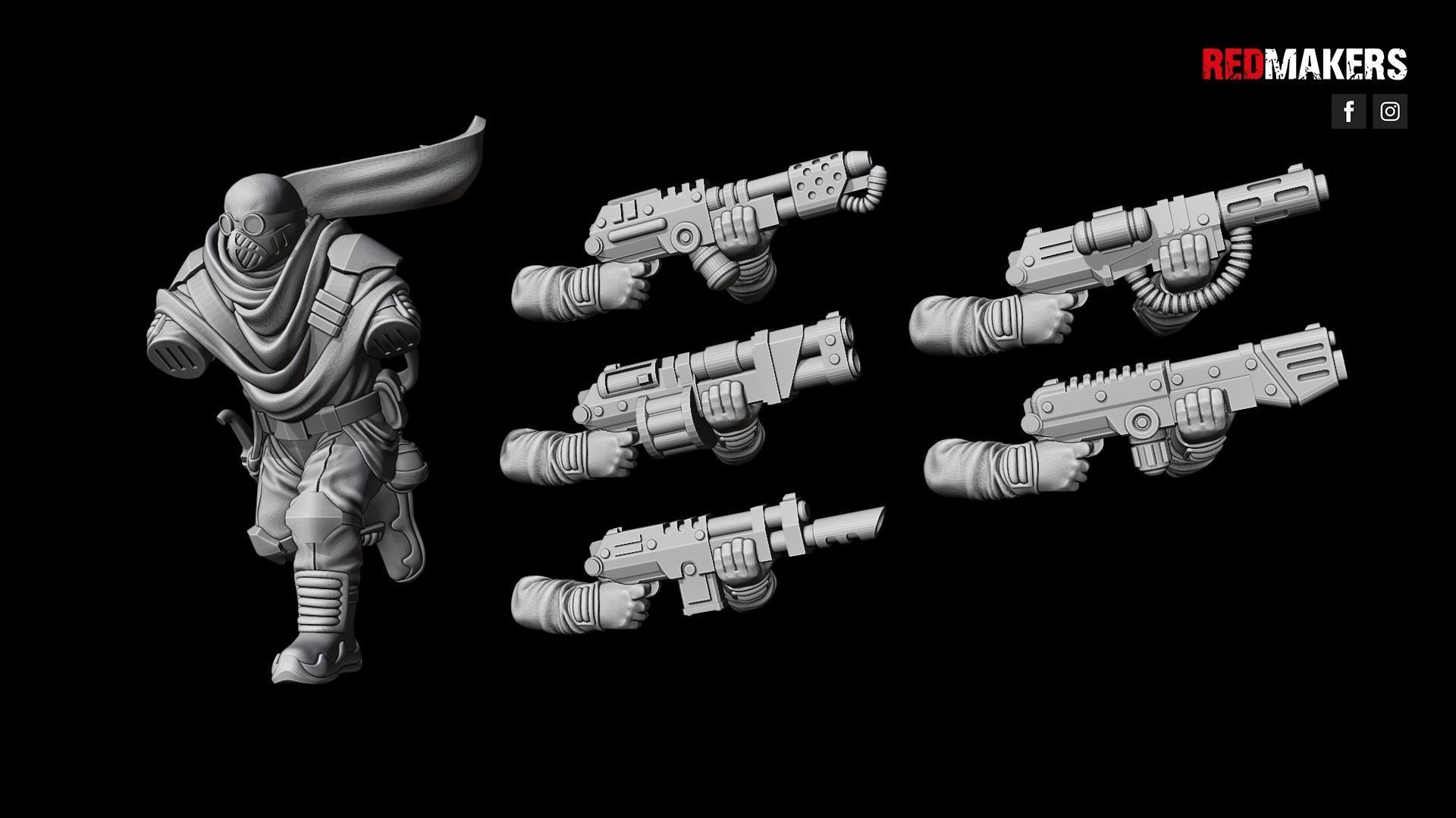 Desert Raiders - Squad of the Imperial Force 3D print model_36