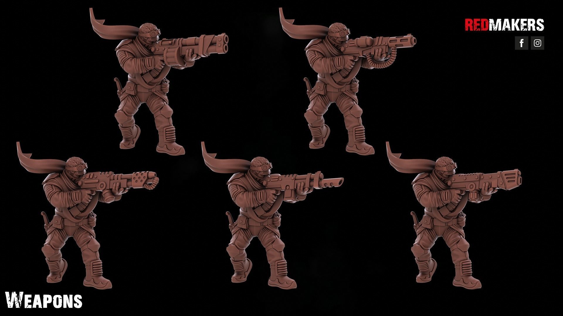 Desert Raiders - Squad of the Imperial Force 3D print model_3