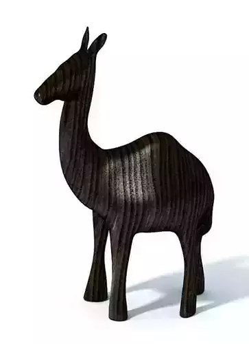 African Tribal Antelope Statue