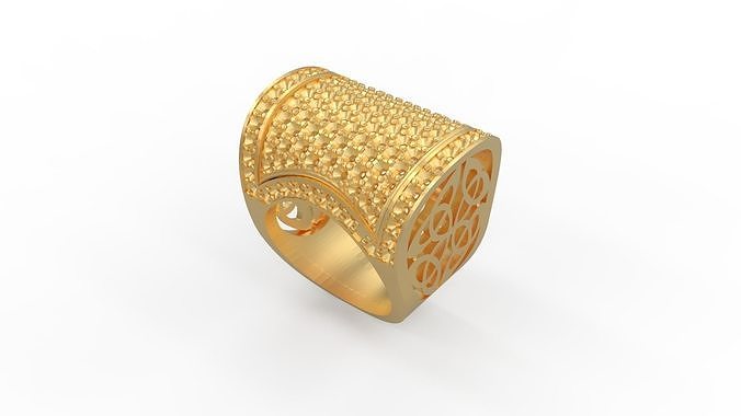 Coctail Ring 3D print model