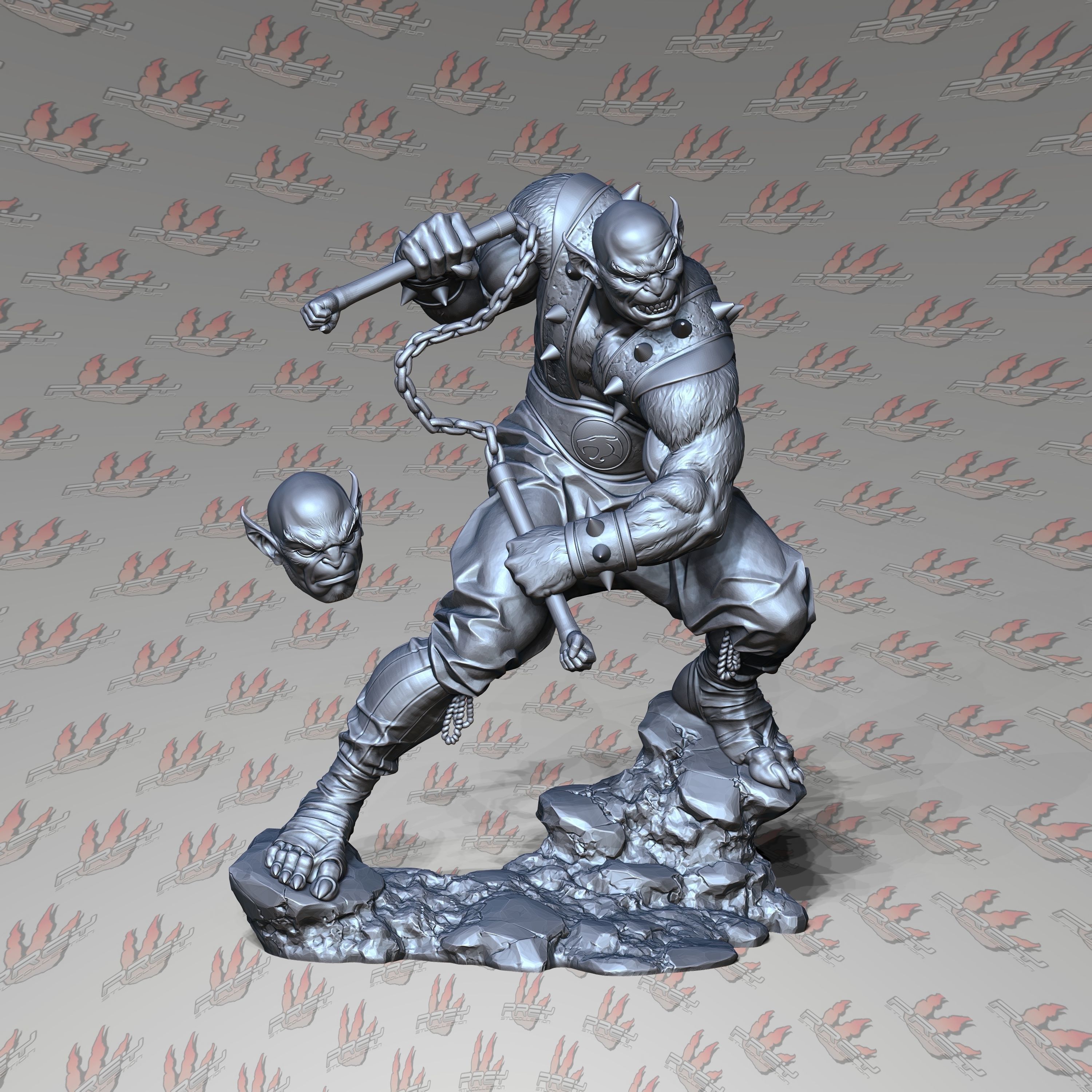 Cat 2  1-57 Scale  -32mm Scale- 3D print model_2