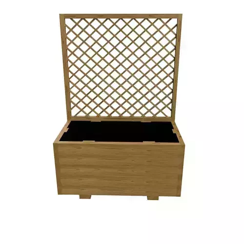 Garden planter with trellis
