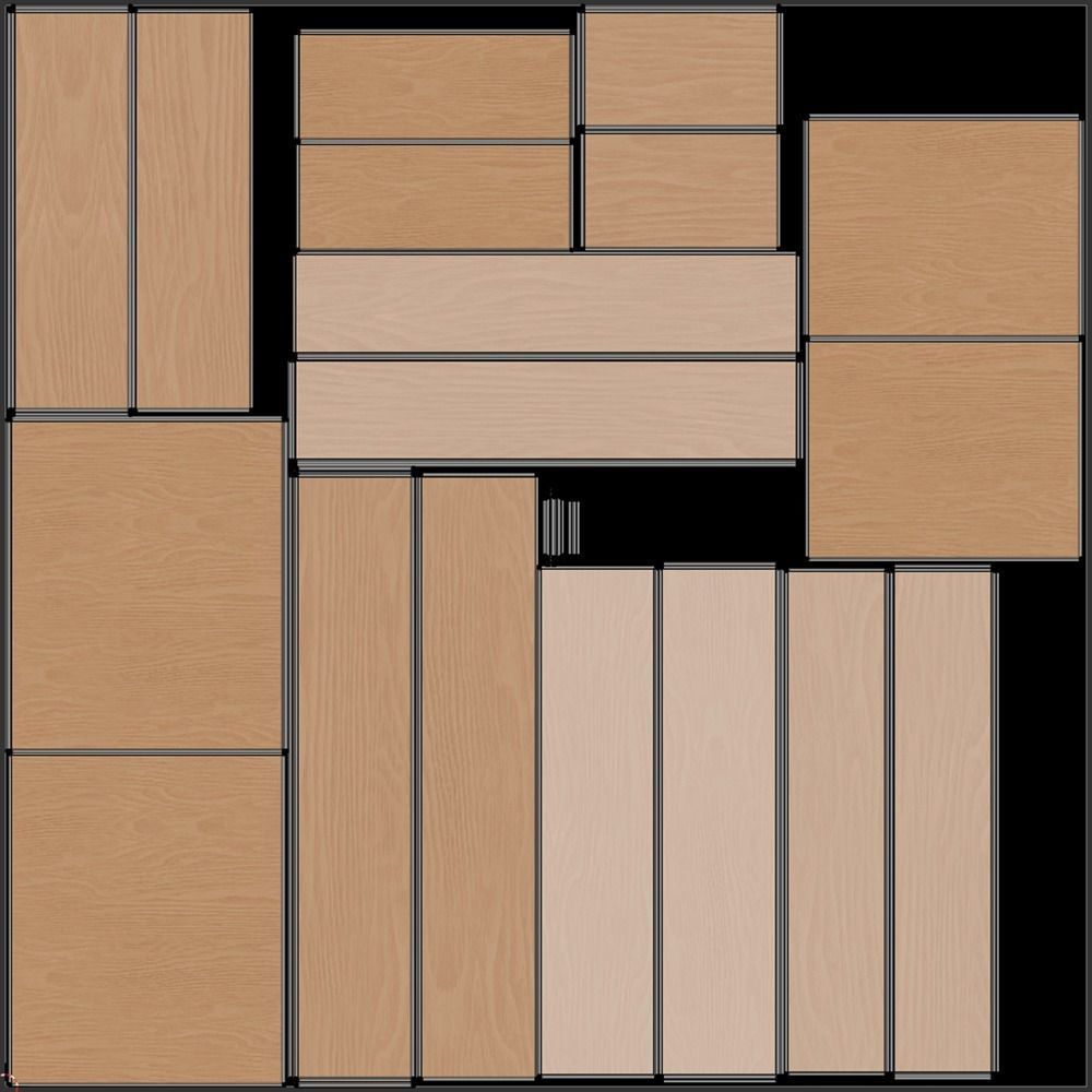 Bedroom Complete Furniture Set 3D model_11