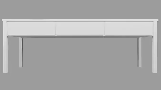 Contemporary Wood Office Desk Interior Furniture Table Drawers