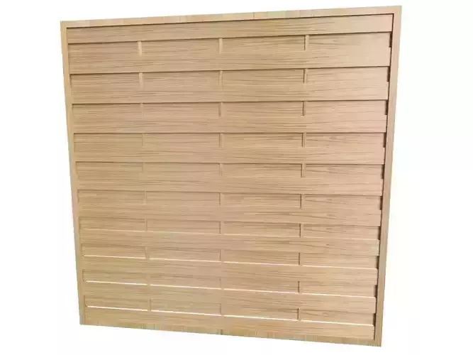 Wooden fence for garden