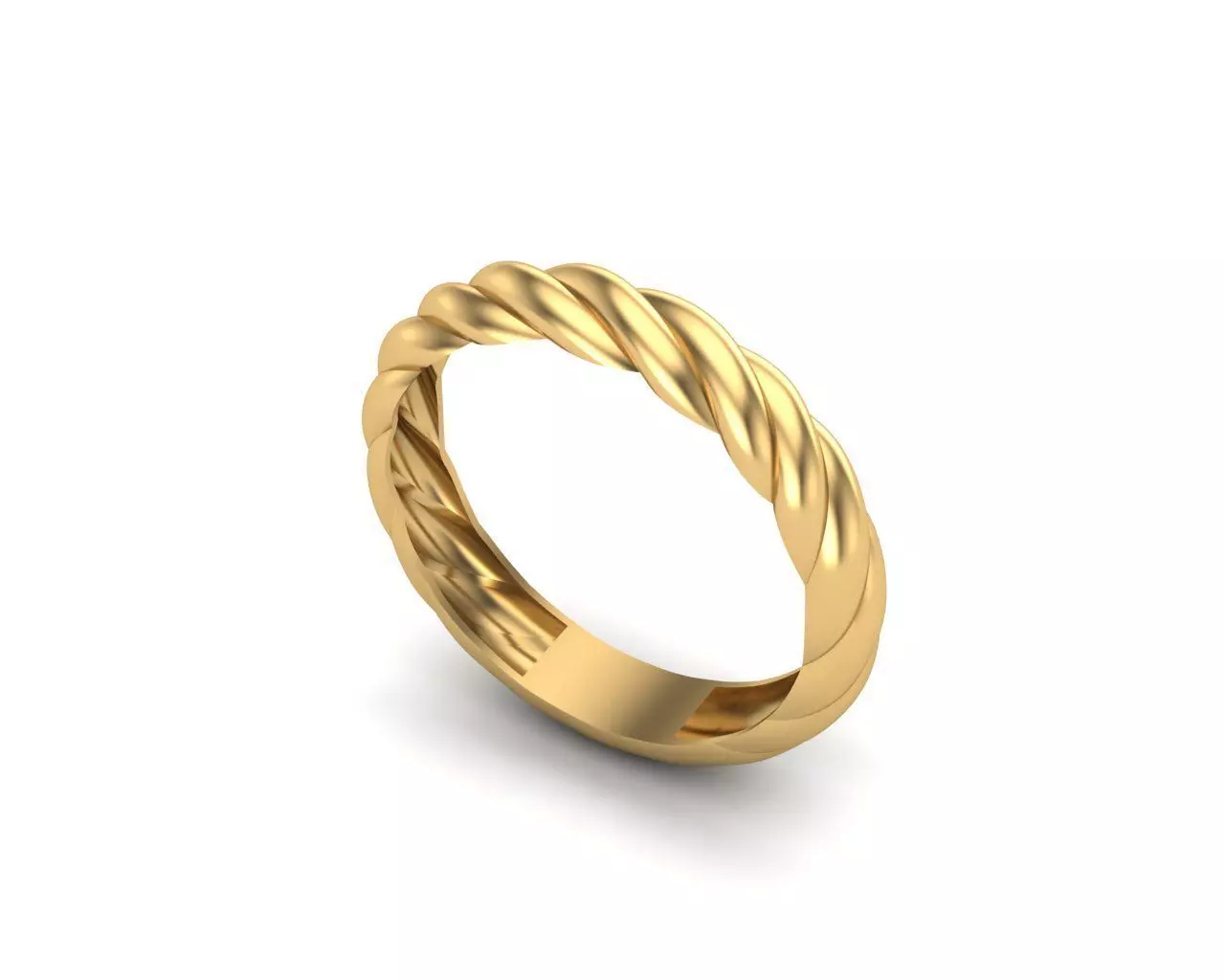 Twisted ring Free 3D print model_0