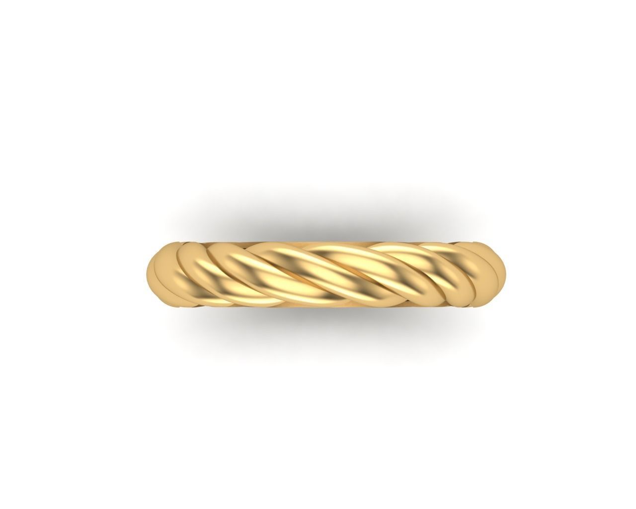 Twisted ring Free 3D print model_3
