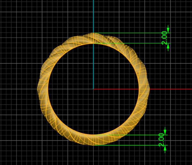 Twisted ring Free 3D print model_5