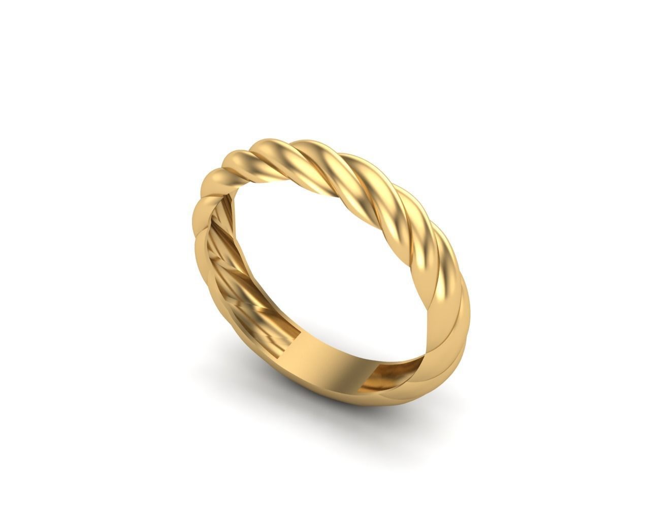Twisted ring Free 3D print model_4