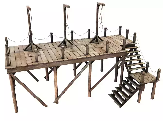Medieval Triple Gallows