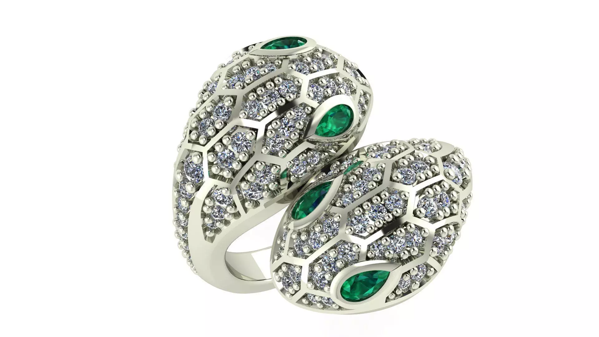 snake ring bulgari 3D print model