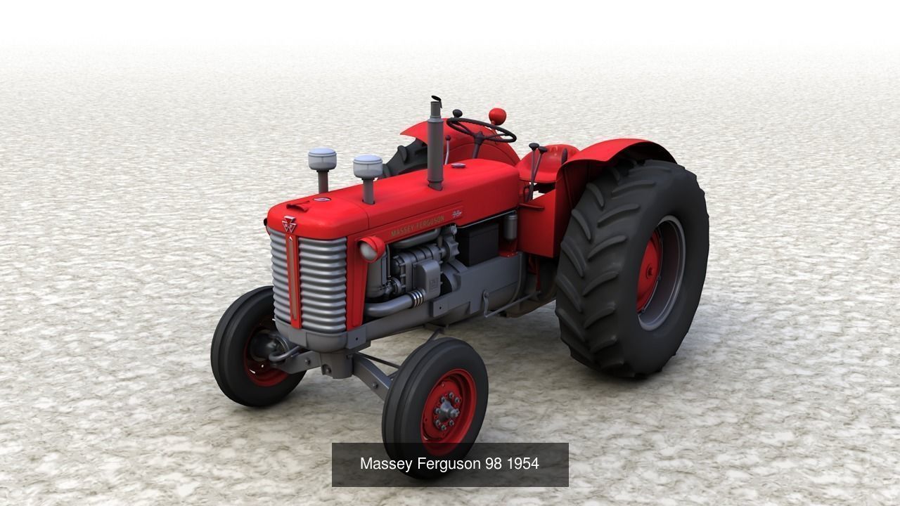 Classic Tractores 3D Model Collection_4