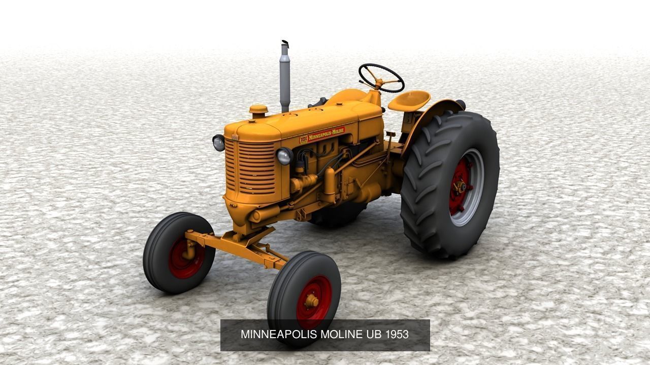 Classic Tractores 3D Model Collection_3