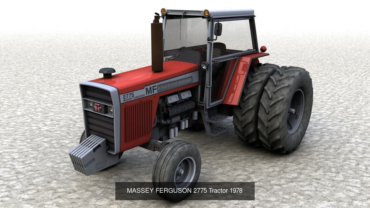 Classic Tractores 3D Model Collection_2