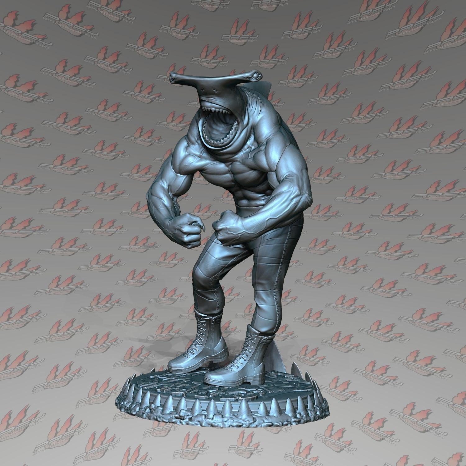 JAB 1-57 scale Street Sharks   -32mm Scale- 3D print model_4