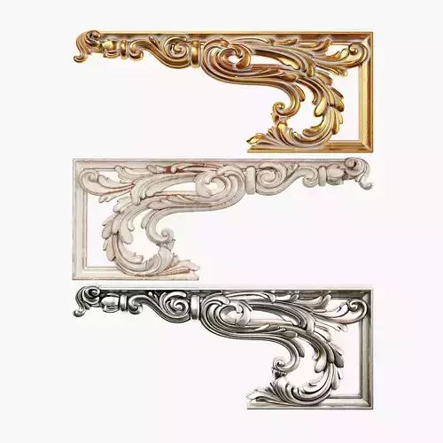 Classic corbel 02 3D model