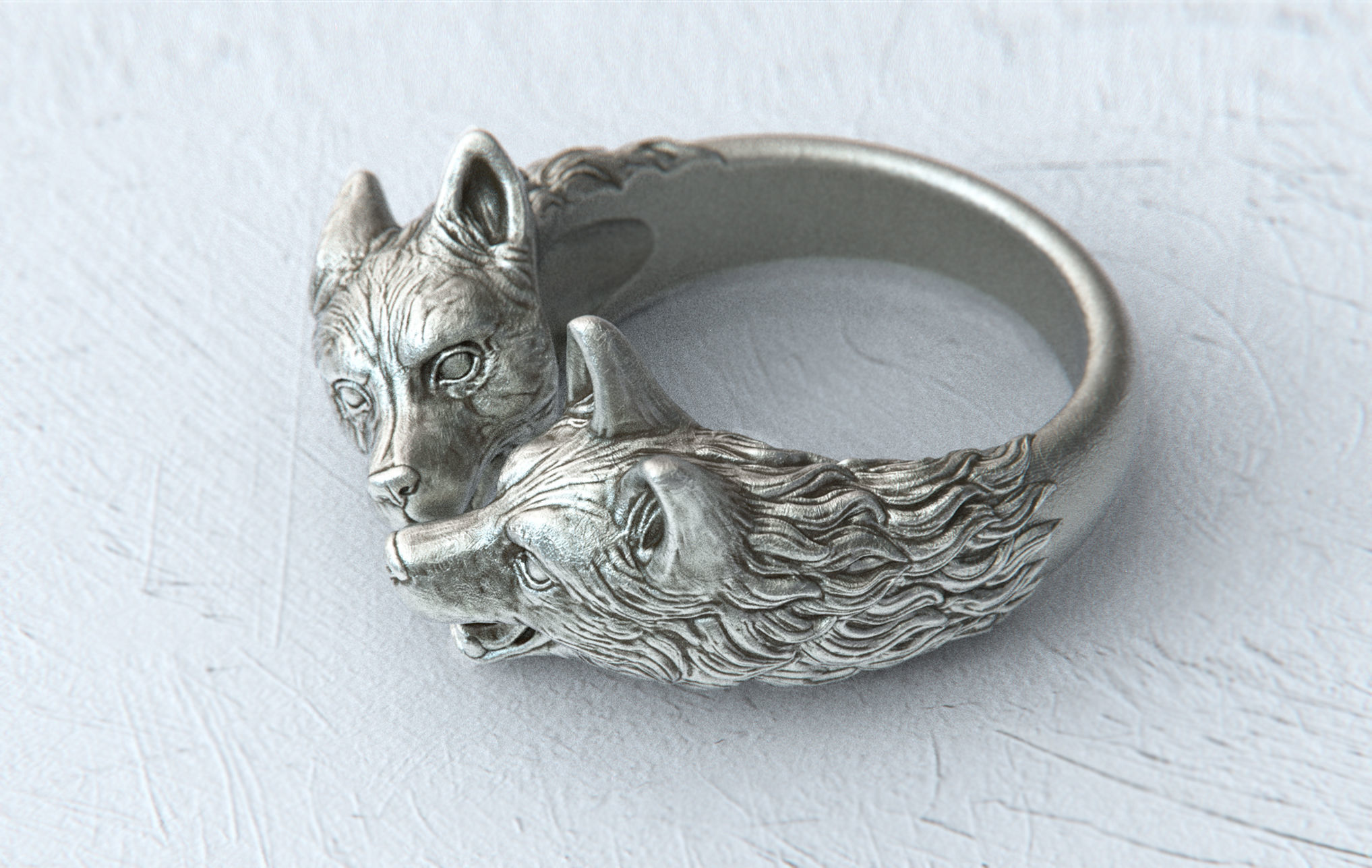 Kissing Dogs 3D print model_3