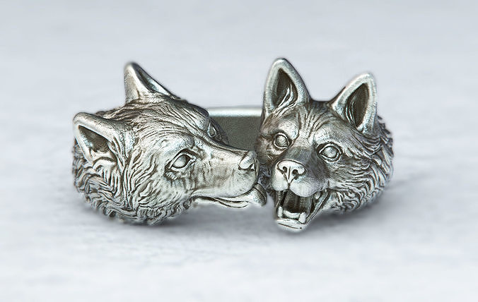 Kissing Dogs 3D print model