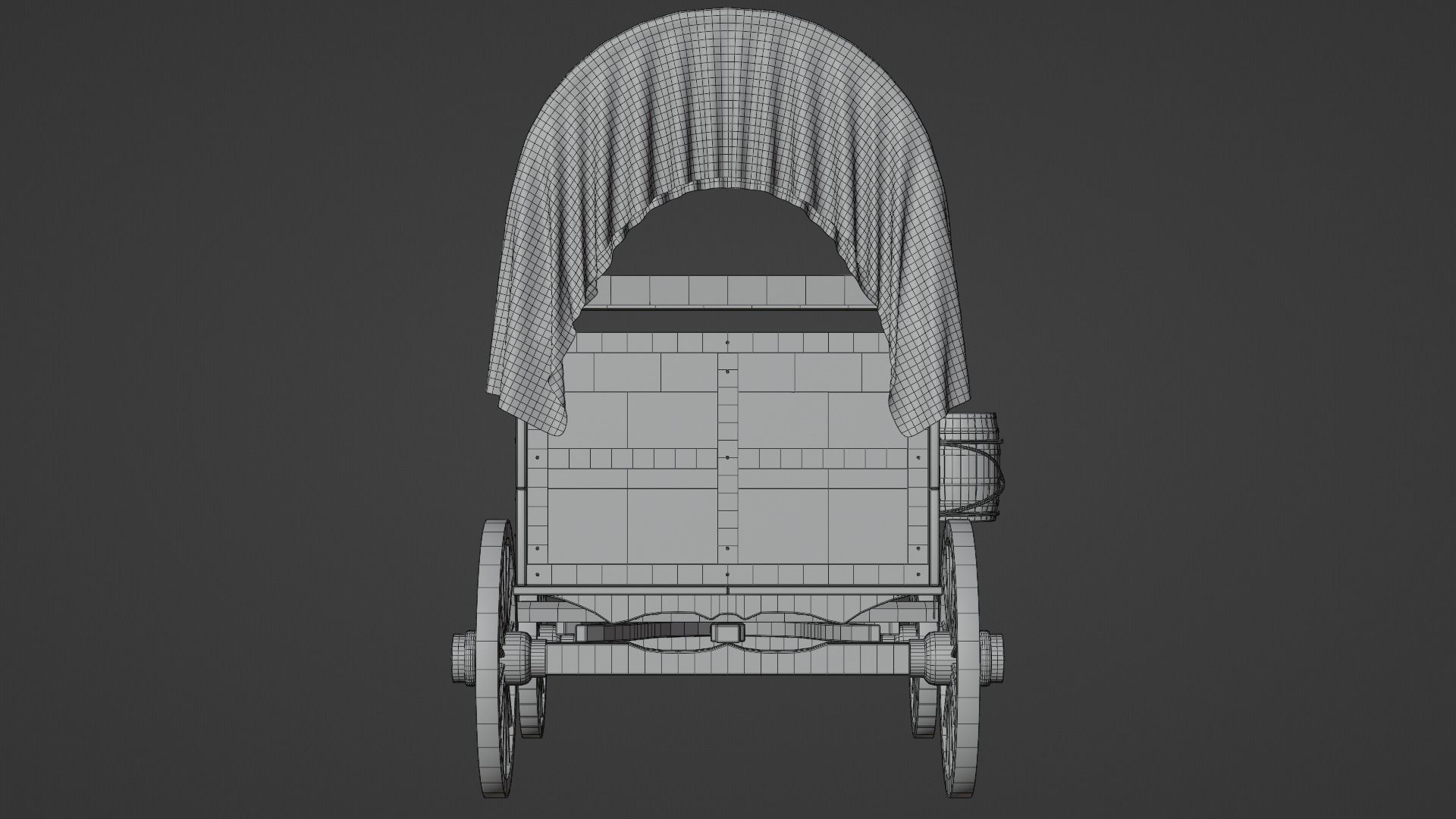 Covered Wagon 3D model_17