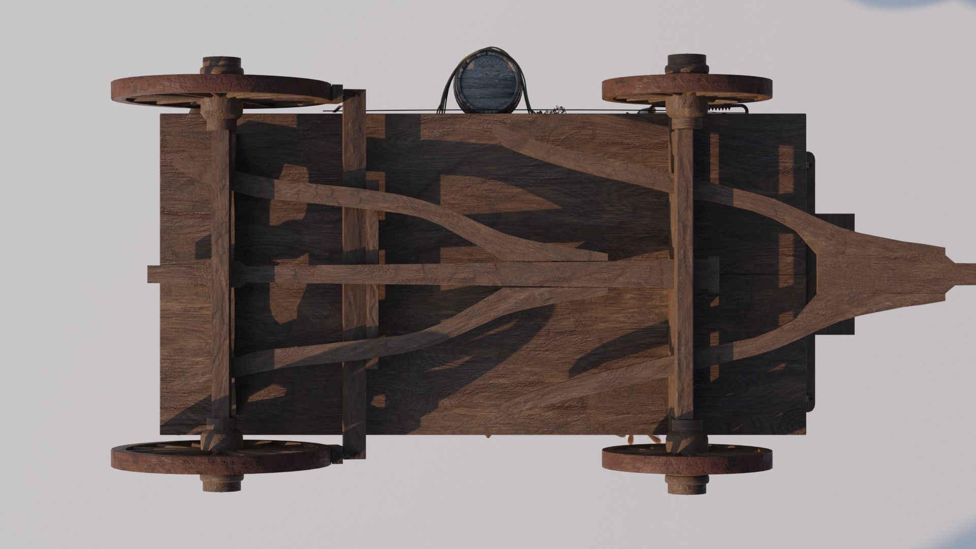 Covered Wagon 3D model_5