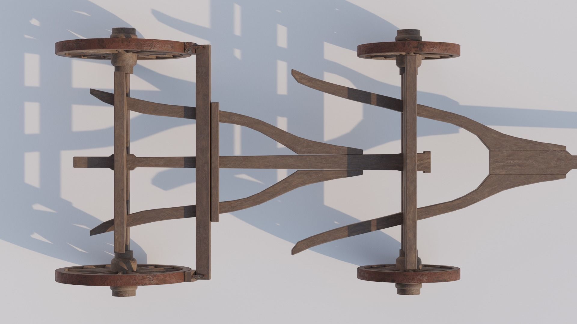 Covered Wagon 3D model_9