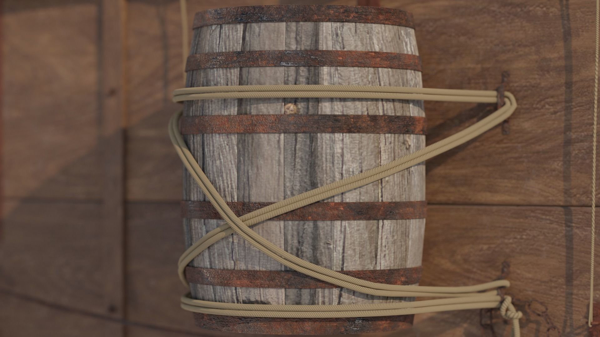 Covered Wagon 3D model_7