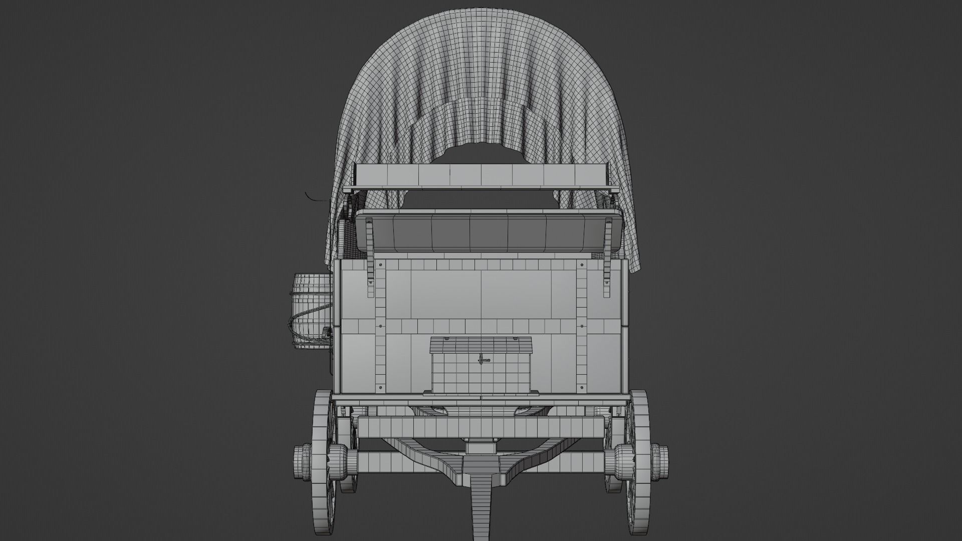 Covered Wagon 3D model_16